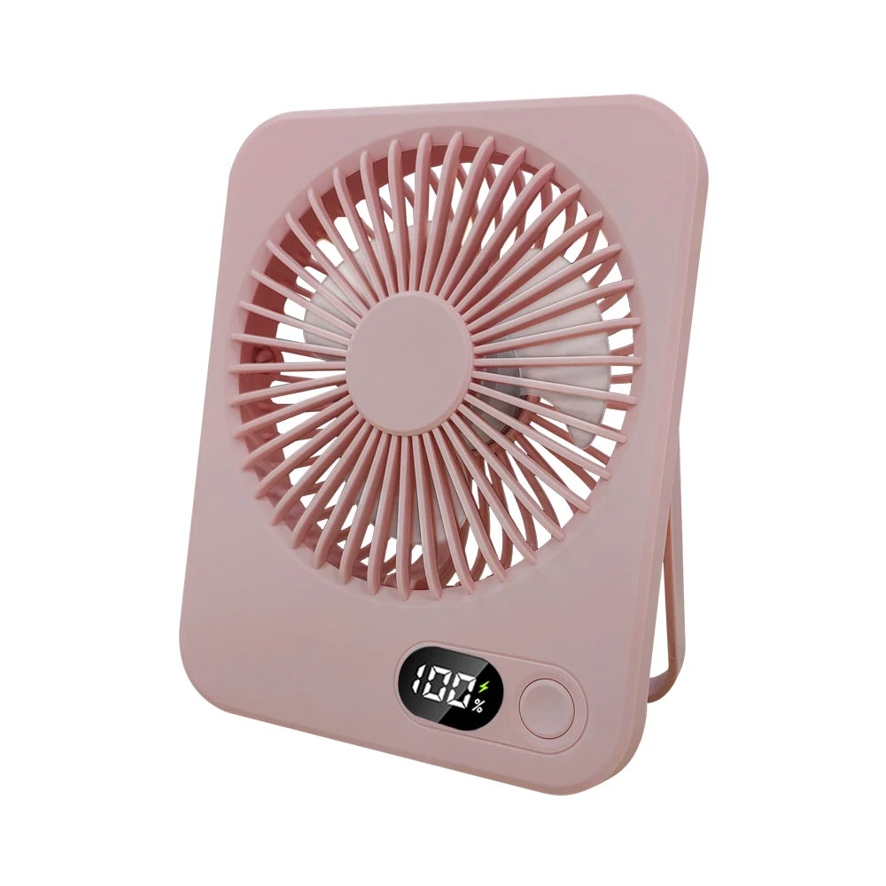Foldable Desk Fan with Digital Display
