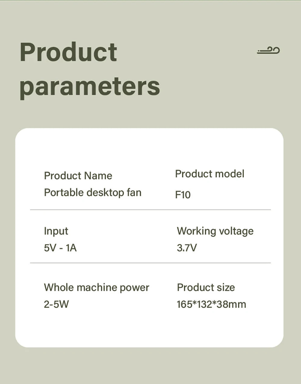 Foldable Desk Fan with Digital Display