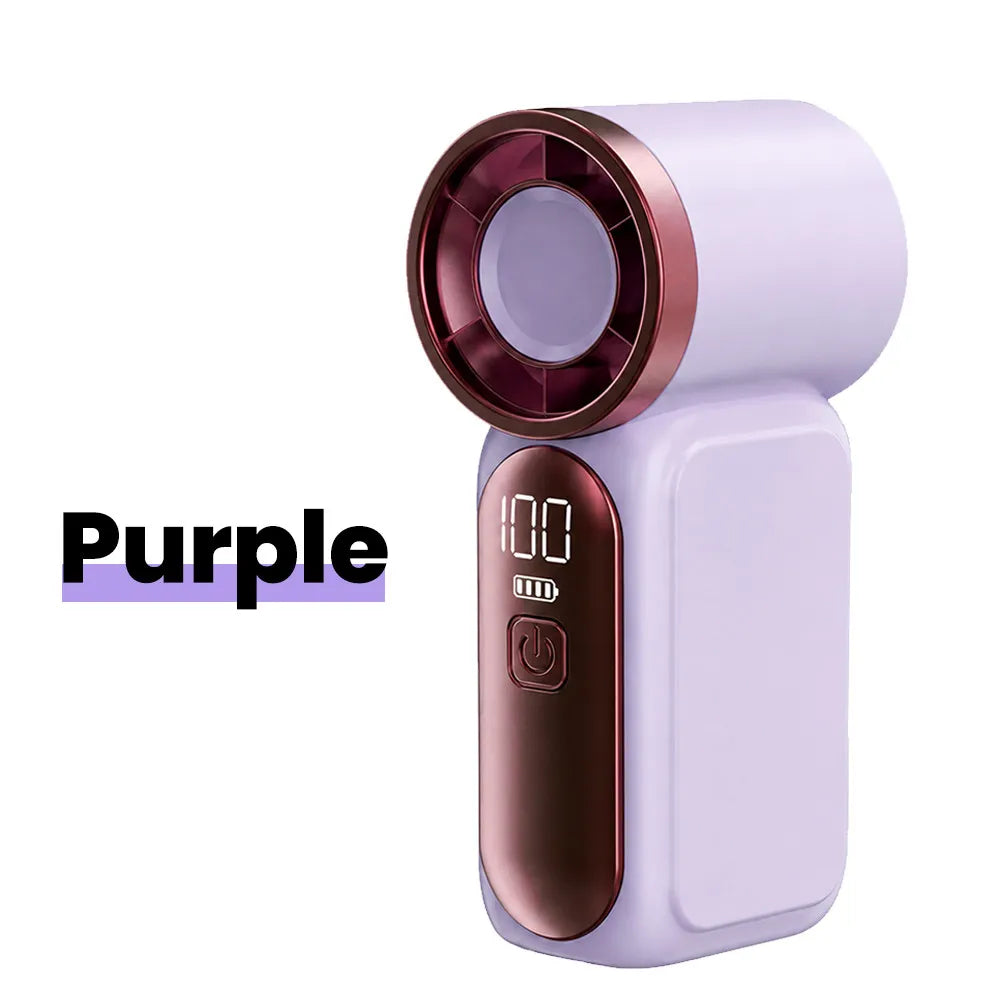 5-Speed Handheld Fan with Digital Display