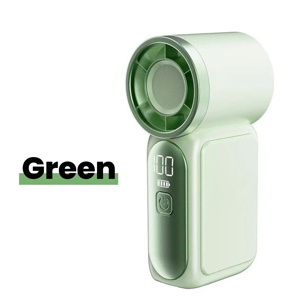5-Speed Handheld Fan with Digital Display