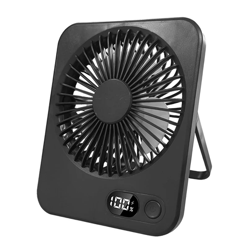 Foldable Desk Fan with Digital Display