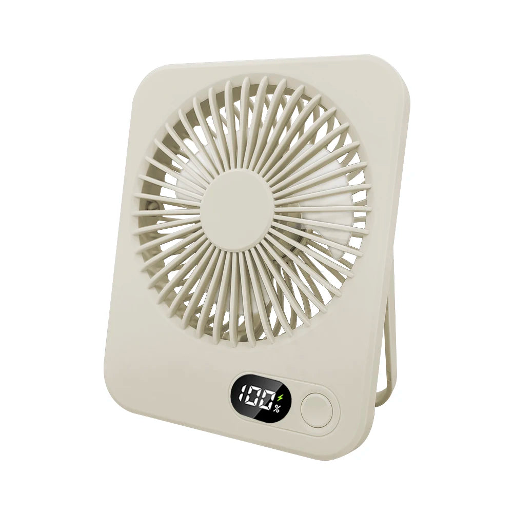 Foldable Desk Fan with Digital Display
