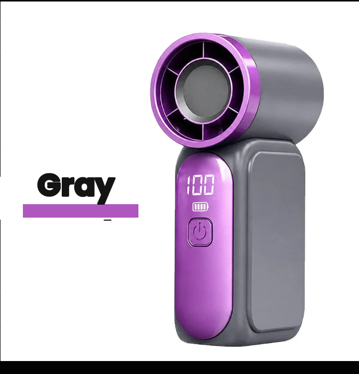 5-Speed Handheld Fan with Digital Display